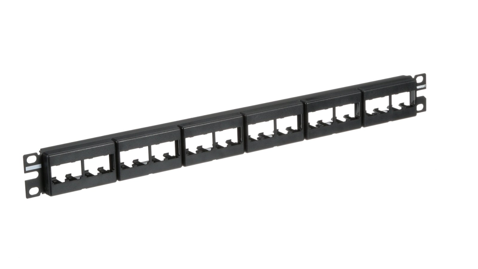 CPP24WBLY Patch Panel Panduit de distribución Mini-Com™, 24 puertos, 1 RU, negro